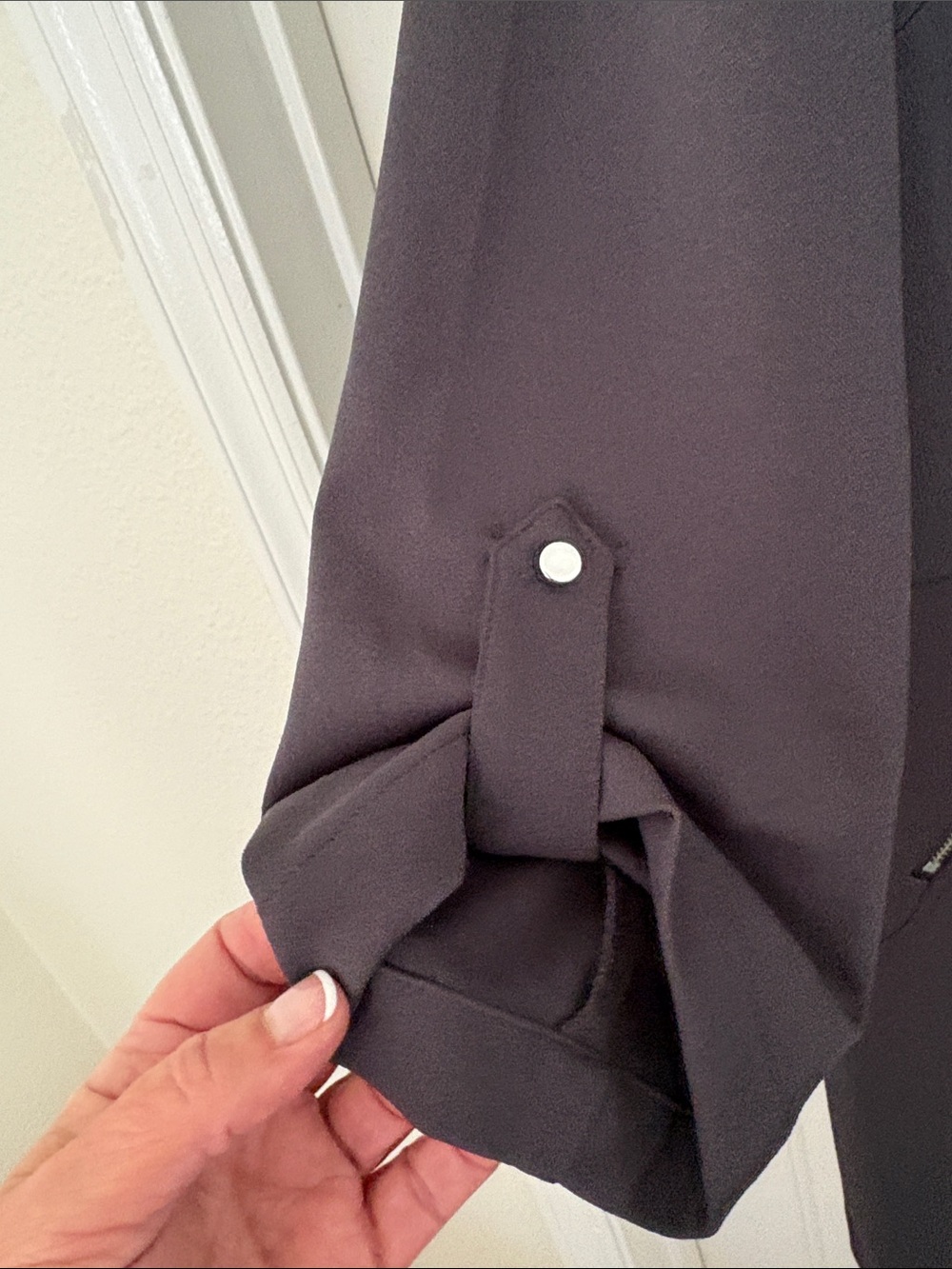 SOHO Charcoal Open-Front Blazer with Zip Pockets - Picture 4 of 5
